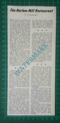 C1387) Harlow Mill Restaurant Essex George Menzel Bob Palfrey Lewis - 1964 Clip