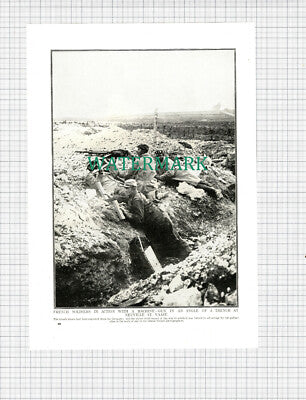 X1279) French Soldiers Neuville St Vaast World War One WW1 - c.1916 Book Print