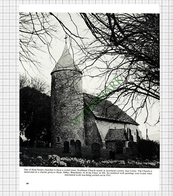 9285) Southease Church Lewes Sussex - 1965 Cutting / Print