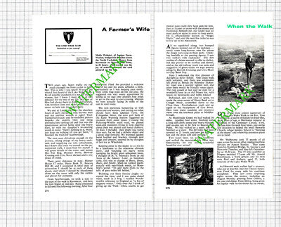 Molly Webster Juniper Farm Weeton Hans Vogelbein Redcar Lyke Wake - 1967 Article