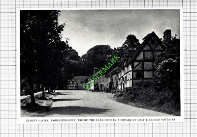Elmley Castle Worcestershire - 1950 Cutting / Print