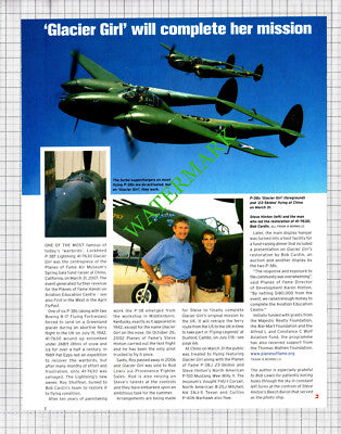 Lockheed P-38F Lightning 41-7630 Glacier Steve Hinton Bob Cardin c.2007 Cutting