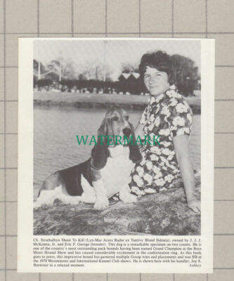 C4169) Joy S Brewster Basset Hound Dog Strathalbyn Shoot to Kill McKenna Cutting