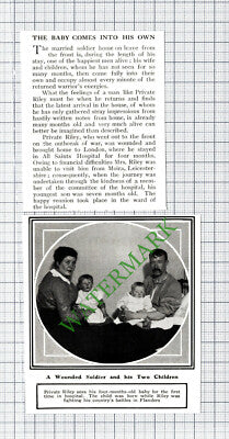 Private Riley Moira Leicestershire World War One - 1915 2-Part Cutting