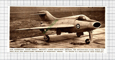 C8071) Boulton-Paul P 120 Aircraft Trials - 1952 Cutting