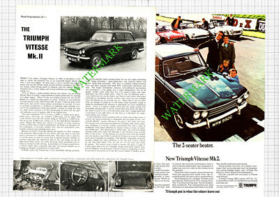 The Triumph Vitesse Mk 11 - 1969 Article & Advert