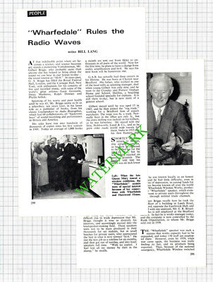 Mr Gilbert Briggs Wharfedale Speaker - 1966 Article