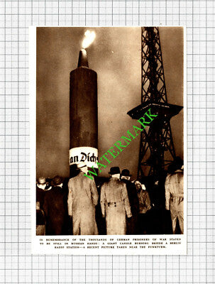 Berlin Radio Station Funkturm German Prisoners Of War Russia - 1952 Cutting