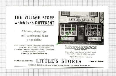 Little's Stores Hatfield Broad Oak Essex W H James Advert - 1964 Cutting