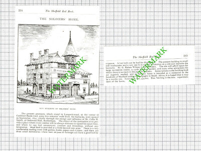 The Soldiers Home Sheffield G Malam Wilson - 1908 2-Part Cutting
