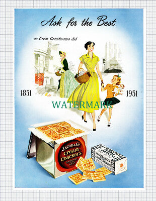 (X49) Jacob & Co Jacob's Cream Crackers Centenary Advert - 1951 Clip