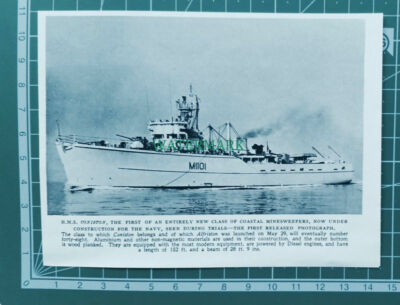C4421) HMS Coniston Minesweeper Ship - 1953 Clip