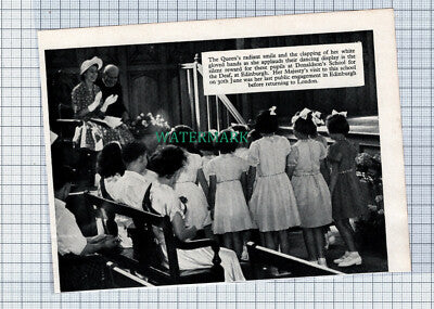 C4675) Donaldson's School For The Deaf Edinburgh Royal Visit - 1950s Clip