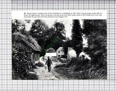 C1706) Broom Squires Cottage Devil's Punchbowl Hindhead Surrey - Cutting