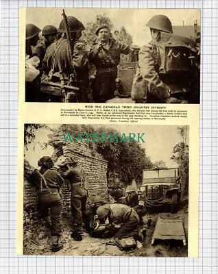 (7998) Major RFL Keller Canadian Third World War Two - c.1947 Cutting/ Print