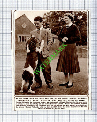 Gordon Richards Jockey - 1953 Cutting