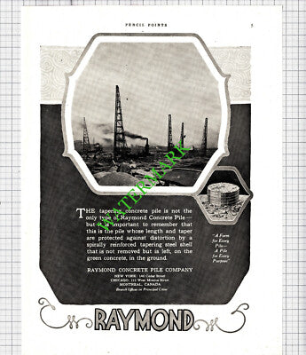Raymond Concrete Pile Company / Burnham Boiler Corporation New York -1926 Advert