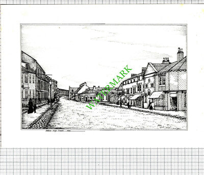 Redcar High Street Fiona Lynch - 1977 Print
