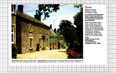 Melbury Osmond Dorset House Sale Advert - 1988 Cutting