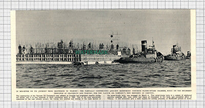 C3612) The Vacuum Oil Company Refinery Coryton Jetty Gravesend - 1952 Clip