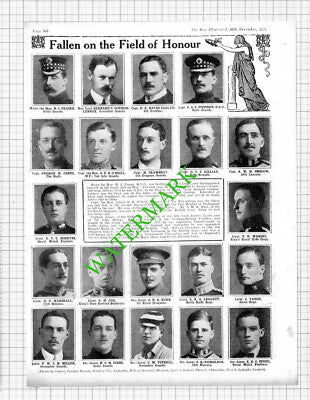 Gordon-Lennox Gilliat Onslow Hoskyns Vance World War One - 1914 Cutting