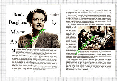 Mary Astor Actress - 1949 Article