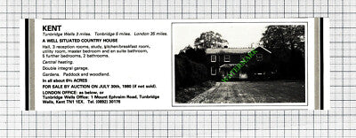 Tunbridge Wells Kent House Sale Advert - 1980 Cutting