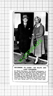 Sir Ralph and Lady Stevenson - 1953 Small Cutting