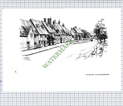 9508) Wendover Buckinghamshire - 1980s Print / Cutting