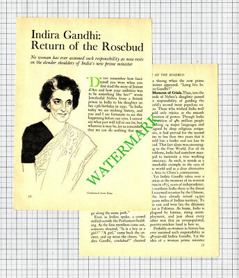 Indira Gandhi - 1966 Article