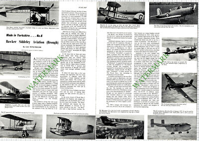 9712) Hawker Siddeley Aviation Brough - 1967 Article