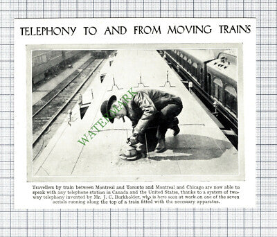 Mr J C Burkholder Railway Telephony - c.1930s Cutting