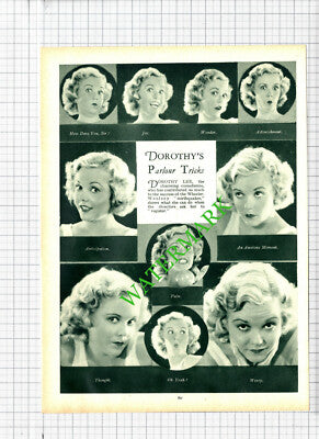 Mundin Comedian / Dorothy Lee Comedienne - 1930s Book Print