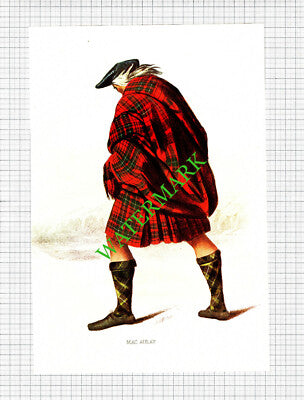MACAULAY MAC AULAY Scottish Clans - c.1980 Book Print