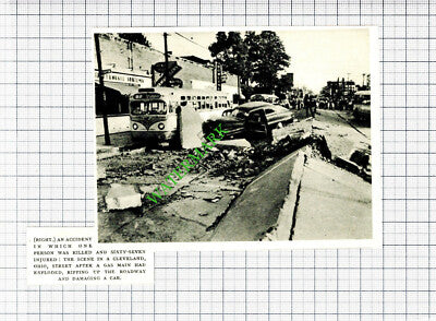 Cleveland Ohio Gas Main Explosion - 1953 Small Cutting