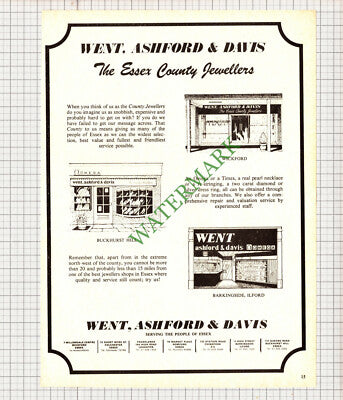 7994) Went Ashford & Davis Jewellers Wickford Ilford Essex Advert - 1976 Cutting