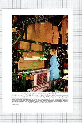 Messrs Courtalds Jacquard Loom - c.1950s Cutting / Print