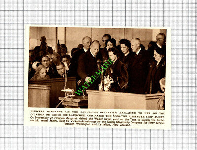 Ship Launch MAORI Walker Naval Yard Tyne - 1952 Small Cutting