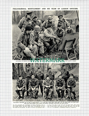 X982) Major Sharp Poston Frary Sweeney Harden Earle Howarth WW2 -1945 Clip