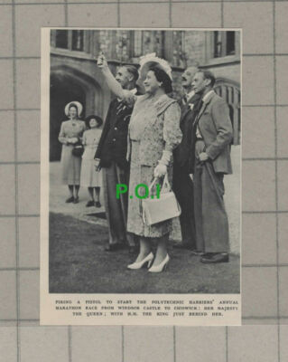 C829) Polytechnic Harriers Annual Marathon Windsor Castle - 1948 Cutting