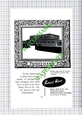 Robert Hirst & Co Ltd Harrogate Advert - 1959 Cutting