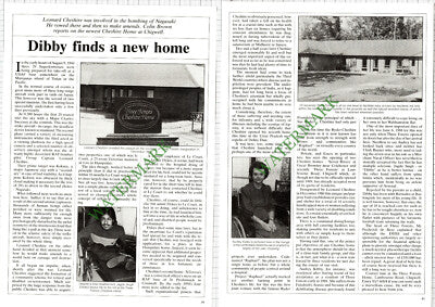 Leonard Cheshire Home Chigwell Arthur Dykes Le Court Audrey Kibby - 1988 Article