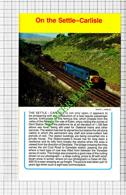 Settle To Carlisle Railway - 1986 Cutting