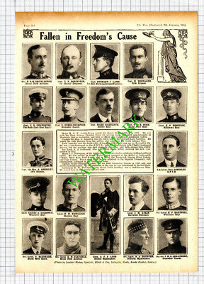 Smith-Rewse Dorington Symes-Thompson Annesley Hartnoll Goldsmid - 1915 Cutting
