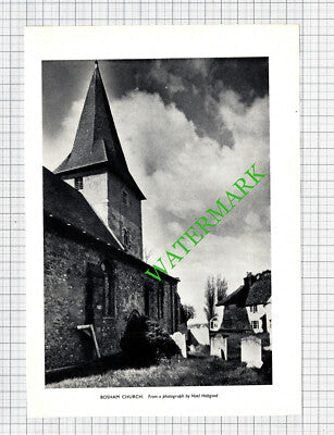 Bosham Church Sussex - 1956 Cutting