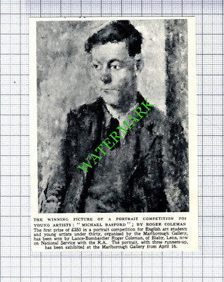 Lance Bombardier Roger Coleman Blaby Leics Michael Basford - 1953 Small Cutting