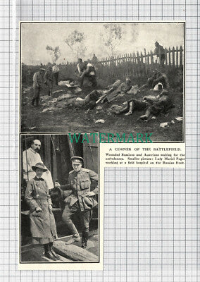 C3851) Lady Muriel Paget Working In A Field Hospital Russia - WW1 - 1916 Clip