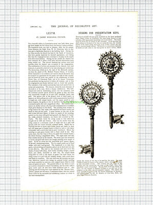 X1084) St James Episcopal Church Leith / Mr H Tindall Wildridge Beverley - 1894