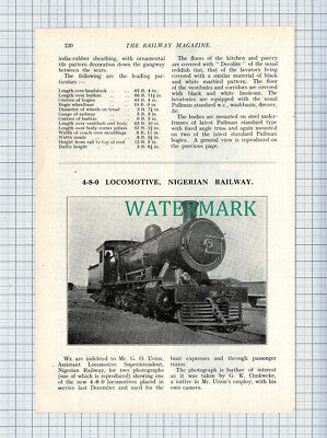 C4446) Great Southern Railways Ireland Pullman Cars ~ 1926 Article