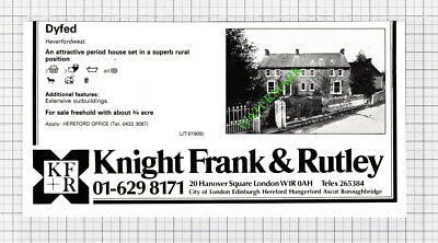 Haverfordwest House Sale Advert - 1980 Cutting